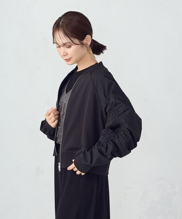 袖ギャザーブルゾン