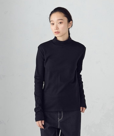 吸湿発熱 ハイネックＴシャツ