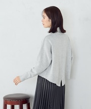 【ウォッシャブル】オフタートルニット