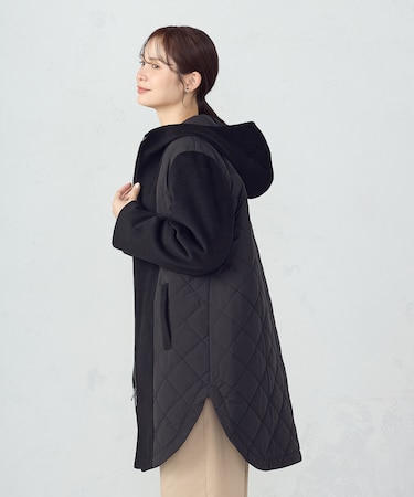 コンビネーションキルトコート