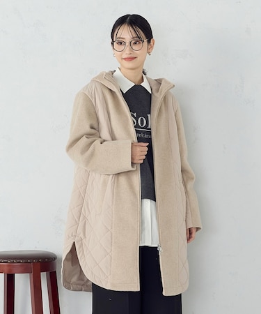 コンビネーションキルトコート