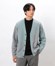 チェック柄ジャガードカーディガン