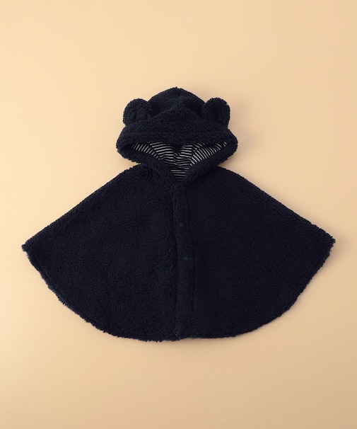 【リバーシブル】クマ耳付き マント