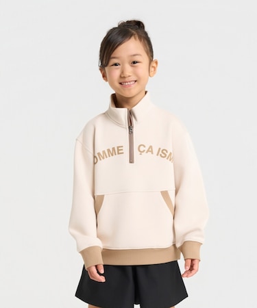 ハーフジッププルオーバー