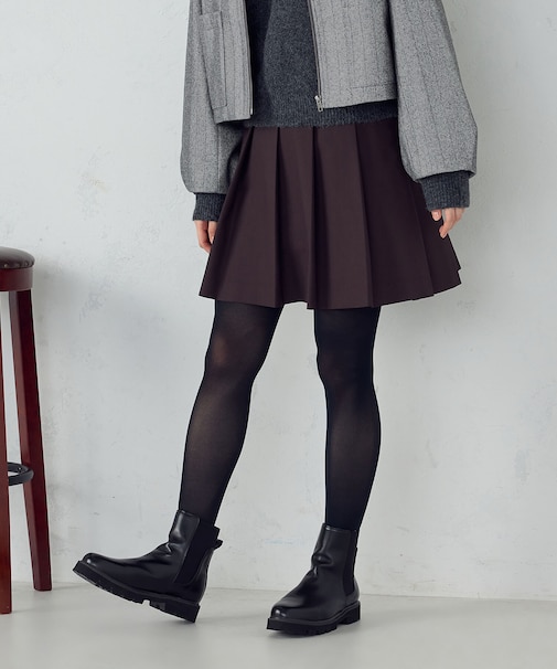 【店舗限定】ミニ丈　プリーツスカート