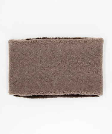 【 リバーシブル】ボアフリース＆ファー スヌード