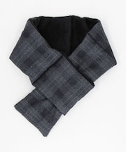 ツィード調ファブリック ショート マフラー