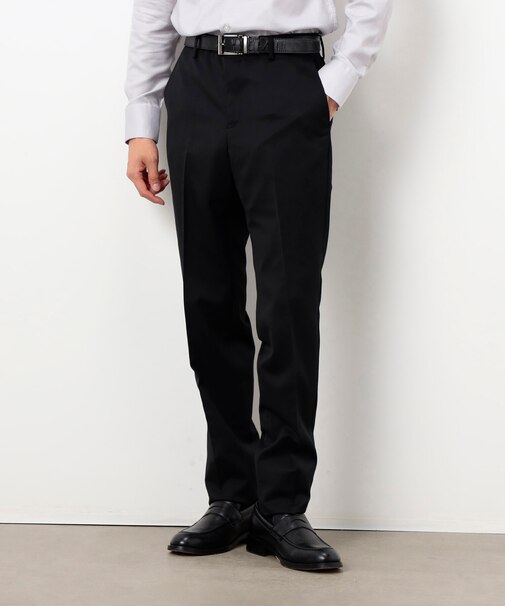 【セットアップ対応】ポリエステル ウール ギャバ パンツ