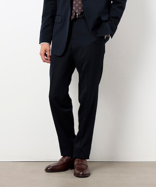 【セットアップ対応】ポリエステル ウール ギャバ パンツ