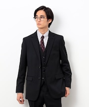 【セットアップ対応】ポリエステル ウール ギャバ ジャケット