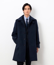 ハイブリッド ウールビーバー ステンカラーコート