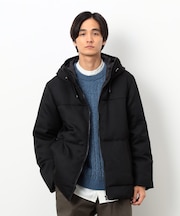 ダイヤカットドビー ダウン フード ブルゾン