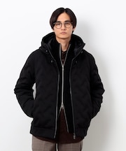 シームレスダウン フード ブルゾン