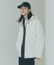 シームレスダウン フード ブルゾン