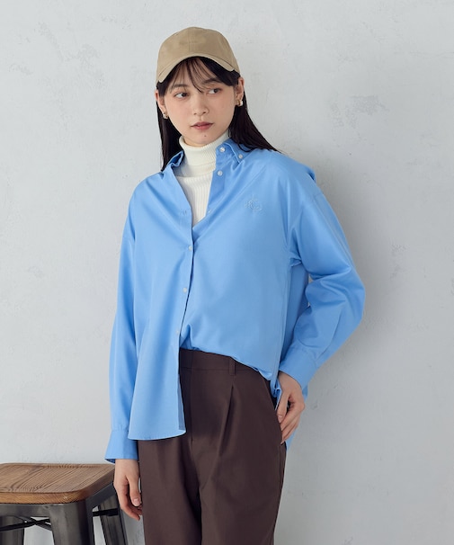 ブロード ボタンダウンシャツ