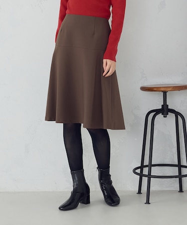 ミディ丈 フレアスカート