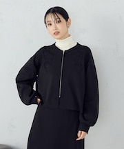 コード刺繍 ドッキングシルエットブルゾン / セットアップ対応