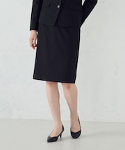 【セットアップ対応】SUPER-TEX ウール混トロピカルストレッチ タイトスカート