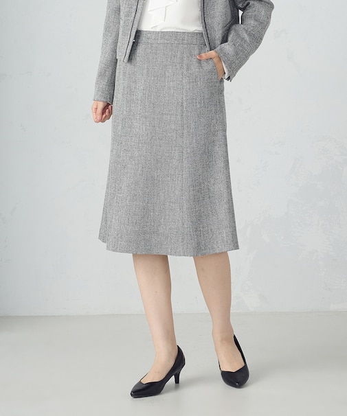 【セットアップ対応】ラメツイード スカート
