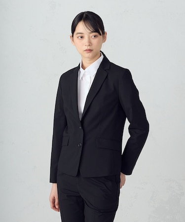 【セットアップ対応】SUPER-TEX ウール混トロピカルストレッチ テーラードジャケット