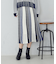 マルチストライプ配色ニットスカート / セットアップ対応