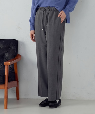 サイドライン ストレートパンツ