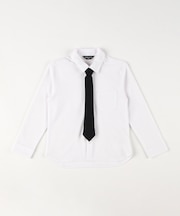 ネクタイ付き 長袖シャツ (100-130cm)