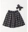 チェック キュロットスカート(140-160cm)
