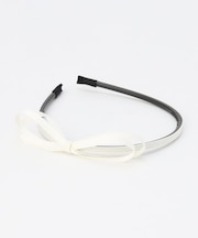 細グログラン リボン カチューシャ