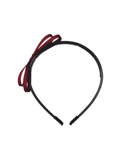 細グログラン リボン カチューシャ