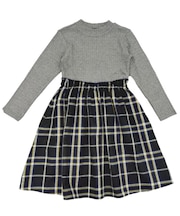 チェック ドッキング ワンピース