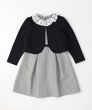 【セットアイテム】レース襟付きドレス×ボレロ(140-160cm)