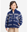 【雑誌掲載商品】雪柄 モールニット ジップアップ ブルゾン