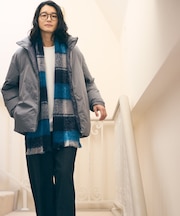 ポリエステル タッサー 機能中綿 スタンドカラーブルゾン