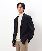 【セットアップ対応】ジャージー ツイード テーラードジャケット