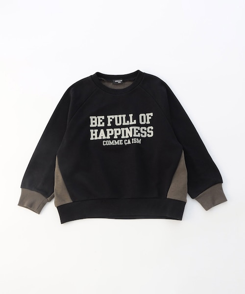 【Ke】Mサイズ フロッキー フロッキープリント 配色トレーナー｜コムサイズムの通販｜&mall