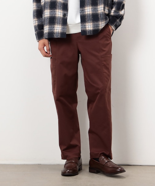 ポリエステルツイル テーパード ベイカーパンツ