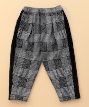 グレンチェックプリント 裏起毛 ロングパンツ / セットアップ対応 (ベビーサイズ)