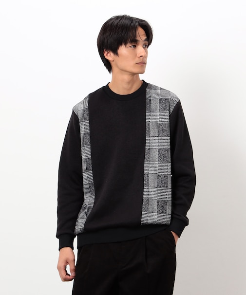裏起毛 チェック プルオーバー
