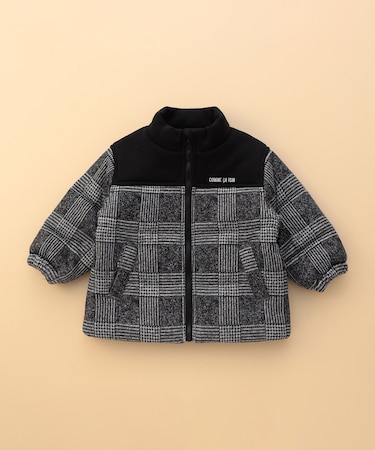 グレンチェックプリント 中綿ブルゾン(ベビーサイズ)