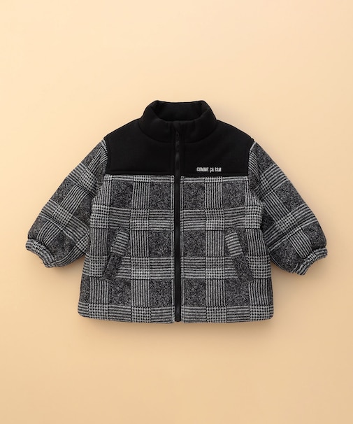 グレンチェックプリント 中綿ブルゾン(ベビーサイズ)