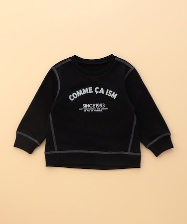 “にっぽんの色” 3本針ステッチ ロゴトレーナー(ベビーサイズ)