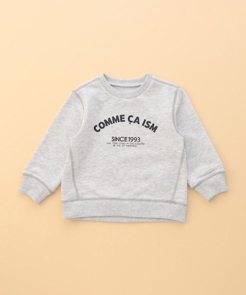 “にっぽんの色” 3本針ステッチ ロゴトレーナー(ベビーサイズ)