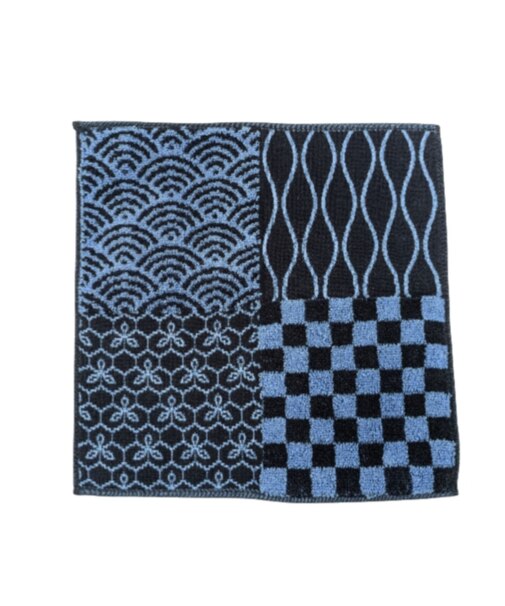 4パターン 和柄 ハンカチタオル