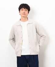 エアリーメランジニット シャツカーディガン
