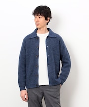エアリーメランジニット シャツカーディガン