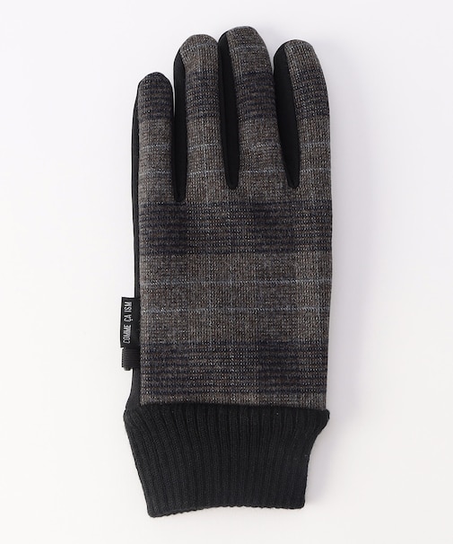 ツィード調ファブリック グローブ