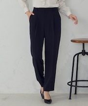 【セットアップ対応】ポリエステルツイル　テーパードパンツ