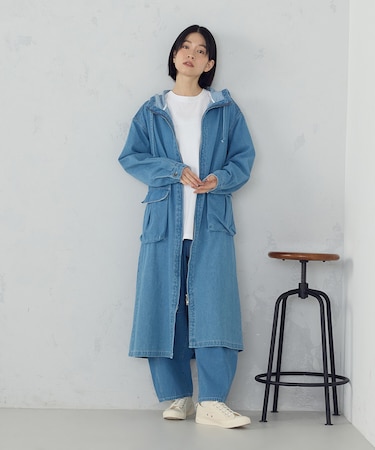 デニムパーカーワンピース / セットアップ対応