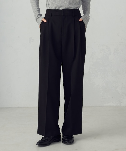 ストレッチツイル 2タックワイドパンツ / セットアップ対応